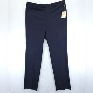 Ascott Browne Men's Dress Pants Black Size 46 Regular Wool Polyester